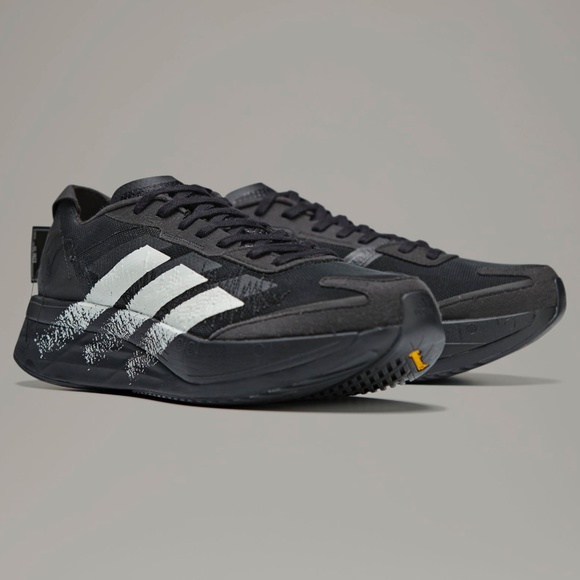 Size 13 - Adidas Y-3 Boston 11 Black Off White IE9395 Running Sneakers - Picture 5 of 10